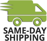 All orders placed before 3pm CST are shipped same day