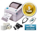 Zebra LP2844 Thermal Label Printer Bundle